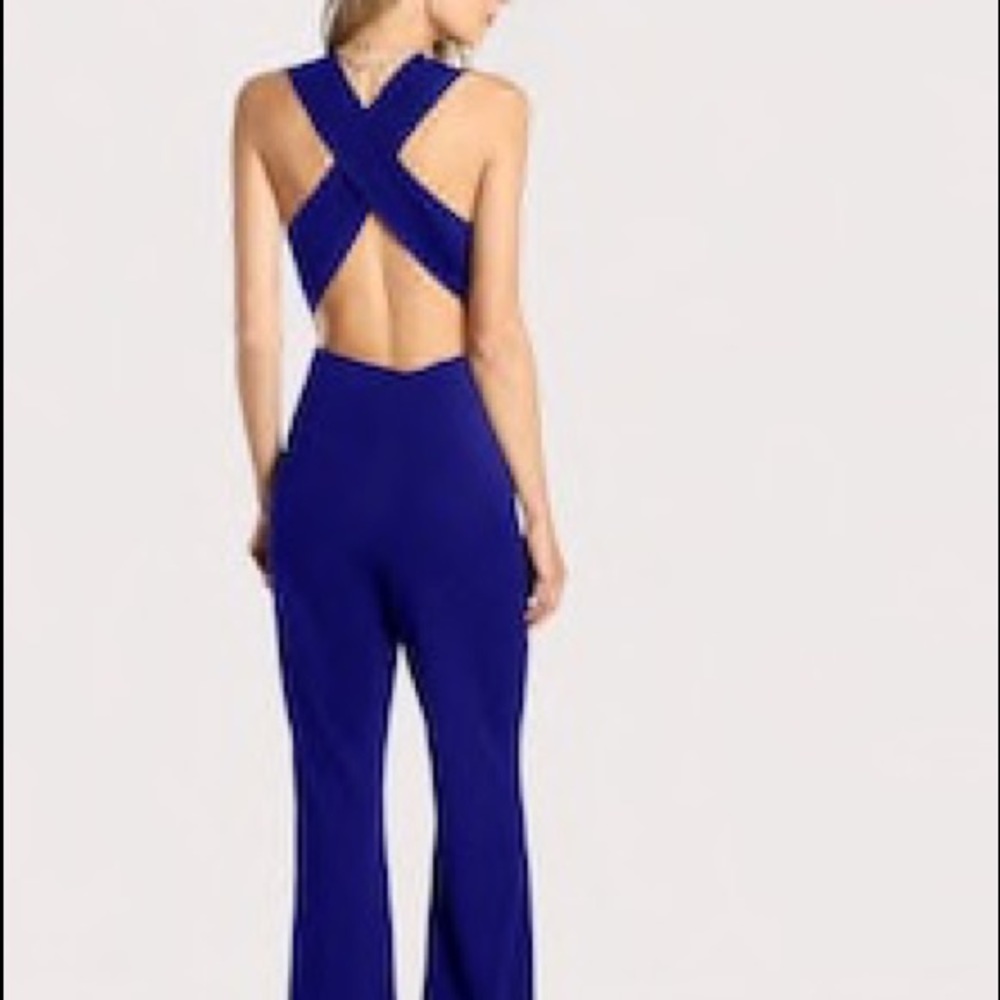 Blue Crossback Jumpsuit